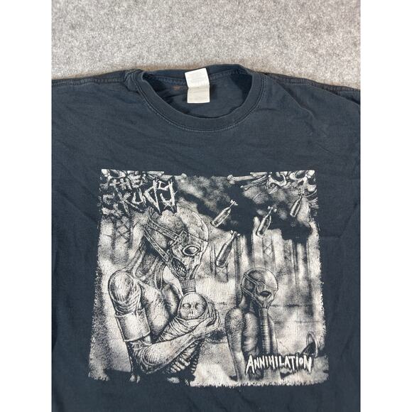 2007 Chicago Apocalypticrust Fest Graphic Tee Mens Medium Punk Metal Rock Black - Picture 3 of 7
